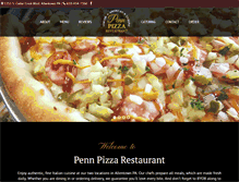Tablet Screenshot of pennpizzarestaurant.com